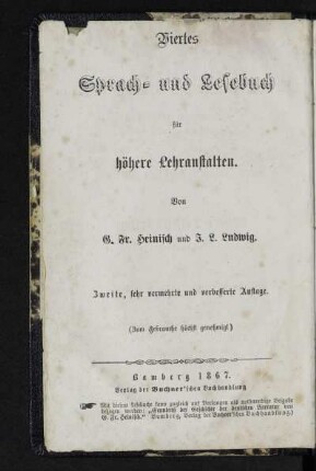Die Sprache der Prosa, Poesie und Beredsamkeit : theoretisch erläutert und mit vielen Beispielen aus den Schriften der besten deutschen Klassiker versehen : für höhere Lehranstalten