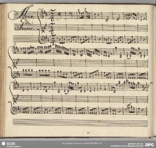 Aria: Come il nocchiero nel suo pensiero; S (Irene); vl, b; D; 2/4