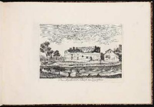 Das Abgebrant Schloß zu Ziegelstein. - Ehemaliger Herrensitz Hallerschloss, Nürnberg-Ziegelstein