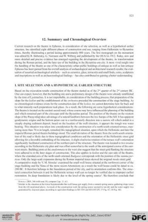 12. Summary and Chronological Overview