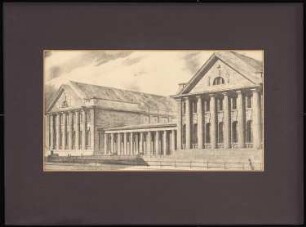 Pergamon-, Deutsches und Vorderasiatisches Museum auf der Museumsinsel, Berlin: Perspektivische Ansicht