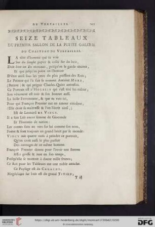 Seize tableaux