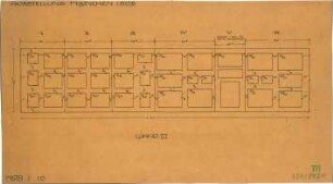 Fischer, Theodor; München, Ausstellungspark Theresienhöhe; Ausstellungsgestaltung Raum Prof. Fischer - Wände (Übersicht)