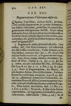 Cap. XXV. Regenerationis Valerianæ absurda.