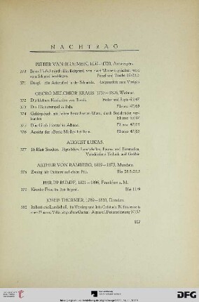 Nachtrag (Nr. 370-380)