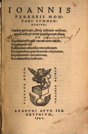 Commentarius de appellationibus