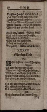 XXXVII. Glocken-Lied. - LII. Feuer vom Himmel Bey Hochadelicher Hochzeit-Feyer.