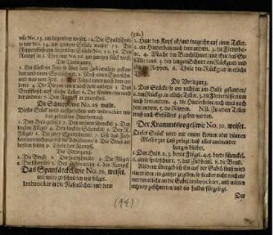 Das Spanfärckel/ wie No. 29. weiset. und wird zerschnitten wie folget / Die Vorlegung