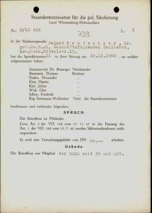Rentschler, Helmut, Dr.