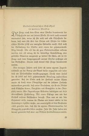 Sudetendeutsches Schicksal in meinen Werken