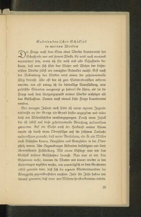 Sudetendeutsches Schicksal in meinen Werken