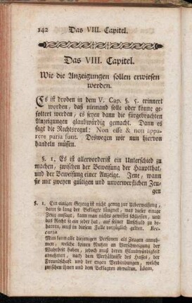 Das VIII. Capitel. Wie die Anzeigungen sollen erwiesen werden.