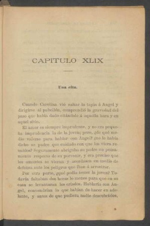 Capítulo XLIX - Una cita.