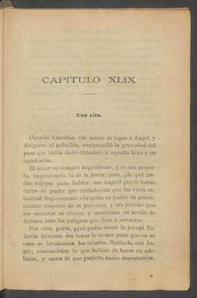 Capítulo XLIX - Una cita.