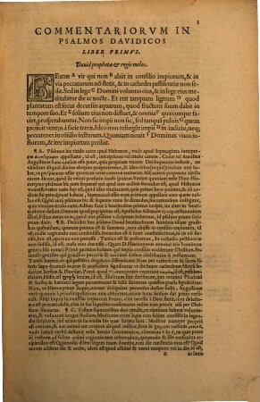 Commentariorvm Libri Tres In Omnes Psalmos Davidicos : In Qvibvs collatione locorum plurima diuinarum rerum mysteria eruta ...