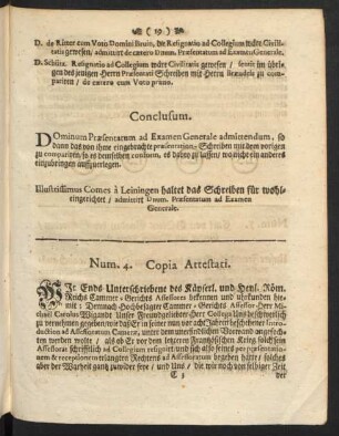 Num. 4. Copia Attestati.