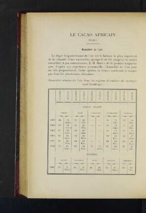 Le Cacao Africain.