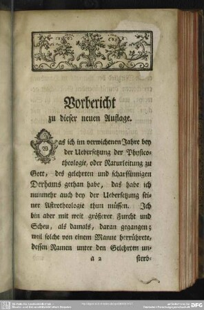 Vorbericht zu dieser neuen Auflage