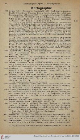 Kartographie (Nr. 892 - 919)