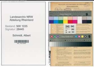 Entnazifizierung Albert Schmidt , geb. 25.01.1903 (Kaufmaennischer Angestellter)