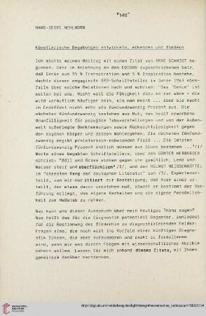 10: Künstlerische Begabungen entwickeln, erkennen und fördern