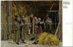 Bauern mit Händler