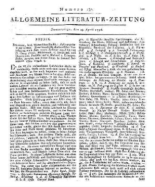 Hildebrandt, F.: Anfangsgründe der Chemie. Bd. 1-3. Zum Grundrisse akademischer Vorlesungen nach dem neuen Systeme. Erlangen: Walther 1794