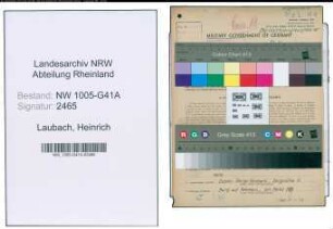 Entnazifizierung Heinrich Laubach , geb. 01.09.1918 (Polizeibeamter)