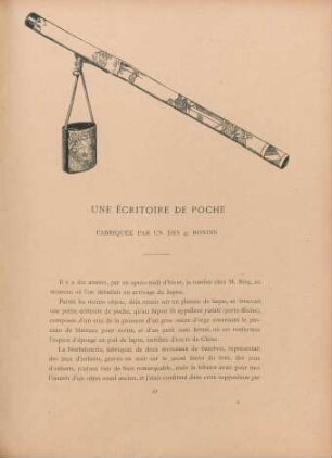 Une écritoire de poche [par Edmond de Goncourt]