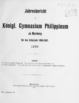 2: Gellerts älteste Fabeln : aus den "Belustigungen des Verstandes und des Witzes"