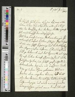 Brief an Friedrich Claudius