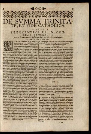 De Summa Trinitate, Et Fide Catholica.