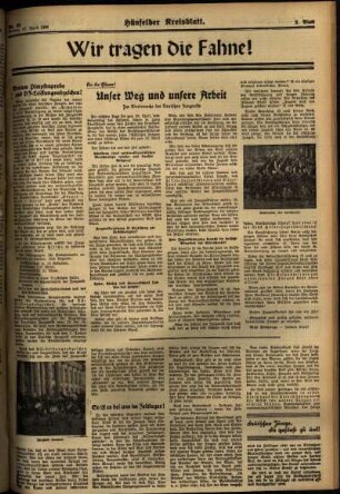 Zweite Ausgabe vom Freitag, den 17. April 1936.