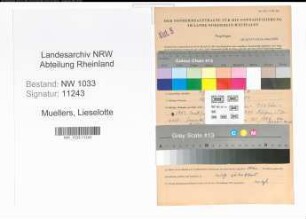 Entnazifizierung Lieselotte Muellers , geb. 30.03.1913 (Polizeibeamtin)