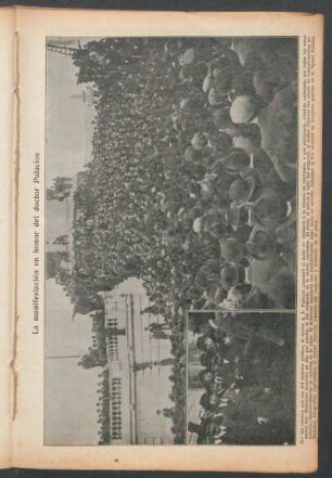 La manifestación en honor del doctor Palacios