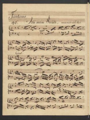 Jesu meine Freude; org; e-Moll; BWV 713; BWV Anh. II 76