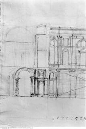 Caserta, Reggia, Aufrissentwurf