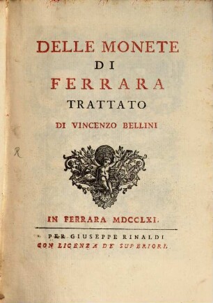 Delle monete di Ferrara : Trattato