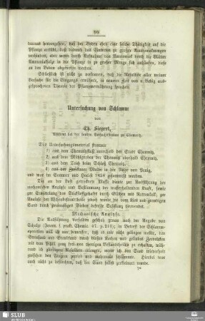 Untersuchung von Schlamm