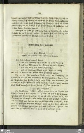 Untersuchung von Schlamm