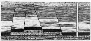 Abbau eines Horstes, Schema (Stoces) : Geologie | Tektonik | Ausrichtung der Verwerfungen