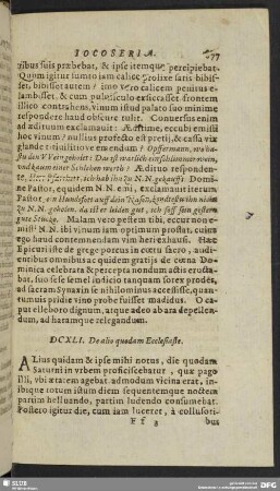 DCXLI. De alio quodam Ecclesiaste