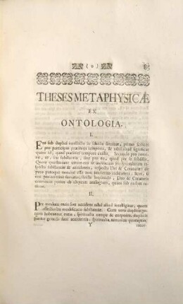Theses mataphysicæ ex ontologia.