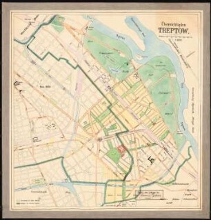 Bebauungsplan Berlin-Treptow: Übersichtsplan 1:6000