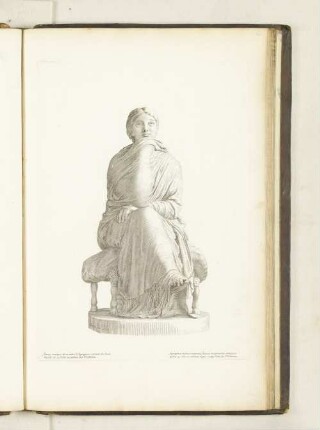 Statue antique de marbre d'Adrippine sortant du bain haulte de. 4. Pieds au palais des Tuilleries.