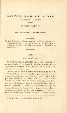 Notes sur le Laos par Étienne Aymonier