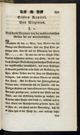 Eilftes Kapitel. von Virginien.