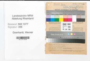 Entnazifizierung Werner Goerhardt , geb. 01.01.1902 (Polizist)