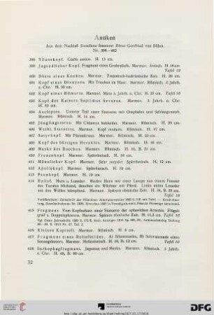 Antiken (Nr. 398-485)