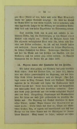 14. Majores domus oder Hausmeier bei den Franken